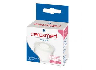 Cerotto adesivo in rocchetto ceroxmed in tessuto non tessuto aerato ipoallergenico bianco 500x2,5 cm 1 pezzo
