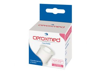 Cerotto adesivo in rocchetto ceroxmed in tessuto non tessuto aerato ipoallergenico bianco 500x5 cm 1 pezzo