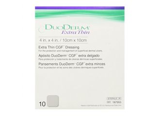 Medicazione con idrocolloidi sterile senza bordo adesivo duoderm cgf 10x10cm 5 pezzi