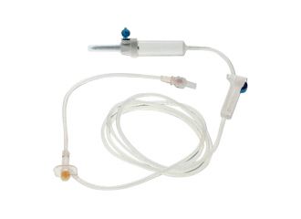 Deflussore euroset 34 con filtro con ago epidermico