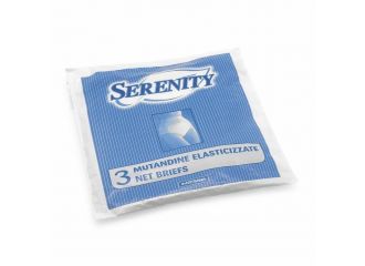 Mutandina elastica rettangolare a rete serenity l 3 pezzi