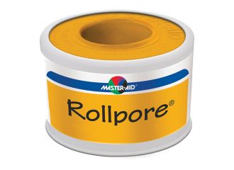 Cerotto in rocchetto master-aid rollpore tessuto non tessuto 5x2,5