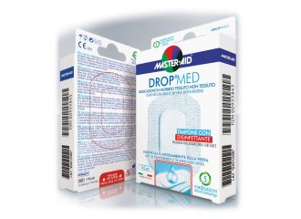 Medicazione compressa autoadesiva dermoattiva ipoallergenica aerata master-aid drop med 10x12 5 pezzi