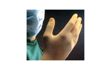 Guanto chirurgico sterile in lattice misura 8,5