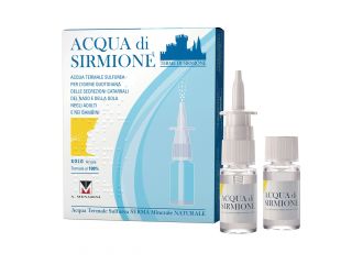 Acqua sirmione minerale naturale 6 fiale 15 ml