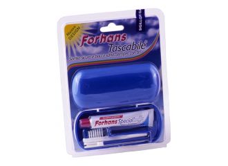 Forhans travel kit tascabile composto da spazzolino da viaggio + forhans special pasta dentifricia tubetto 12,5 ml