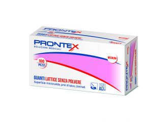 Prontex guanto in lattice con amido medio 100 pezzi