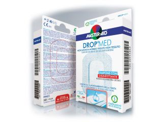 Medicazione compressa autoadesiva dermoattiva ipoallergenica aerata master-aid drop med 10,5x30 3 pezzi