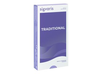 Sigvaris 504 ccl3 gambaletto traditional lungo punta aperta beige s plus