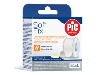 Cerotto in rocchetto pic soft fix tessuto non tessuto 1,25x500 cm con fustella