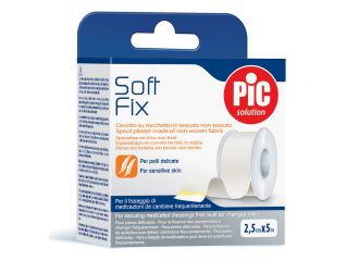 Cerotto in rocchetto pic soft fix tessuto non tessuto 5x500 cm con fustella