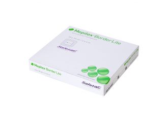 Medicazione in schiuma di poliuretano mepilex border lite assorbente bordo integrato sottile strato di contatto in silicone morbido 10x10 cm 5 pezzi