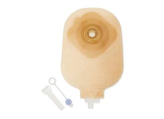 Sacca urostomia anatomica trasparente convessa barriera idrocolloidale sistema antireflusso rivestimento tnt idrorepellente lato corpo ritagliabile 15-24mm 10 pezzi 894-24