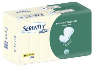 Pannolone per incontinenza sagomato serenity softdry+ aloe extra 30 pezzi
