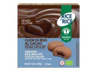 Rice&rice cuor di riso al cacao 6 x 33 g