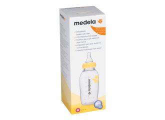 Biberon con tettarella flusso medio 250 ml