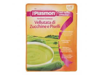 Plasmon pouches vellutata di zucchine e piselli 180 g
