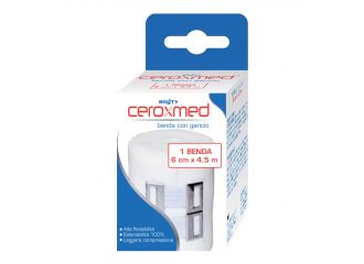 Benda elastica ceroxmed 6x450 cm con gancio 1 pezzo