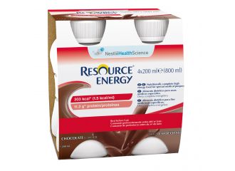 Resource energy cioccolato 4 bottiglie 200 ml