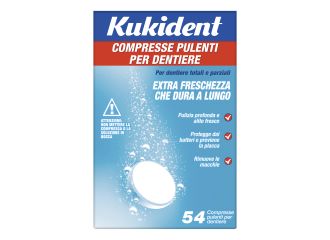 Kukident cleanser fresch 54 compresse pulizia protesi dentarie