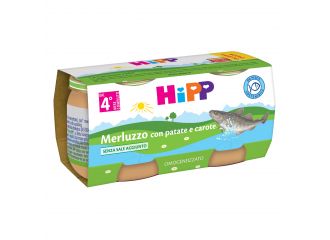 Hipp omogeneizzato merluzzo carote patate 2x80 g