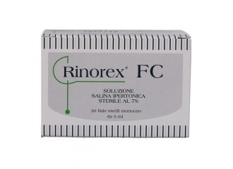Rinorex fc soluzione salina ipertonica 7% 30 fial da 5 ml