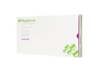 Mepiform medicazione atraumatica per cicatrici cheloidi 10x18 cm 5 pezzi