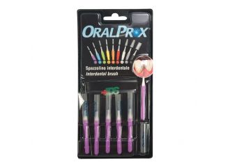 Oralprox blister da 6 spazzolini interdentali misura 0 colore viola