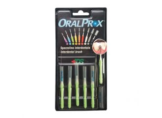 Oralprox blister da 6 spazzolini interdentali misura 2 colore verde
