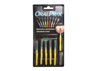 Oralprox blister da 6 spazzolini interdentali misura 3 colore giallo