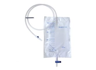 Sacca di drenaggio letto per incontinenza 2000ml in pvc con valvola di non ritorno e scarico sterile con tubo di raccordo 120cm 1 pezzo riutilizzabile