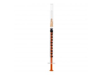 Siringa per insulina pic 1 ml 100 ui ago 25 gauge 5/8 1 pezzo