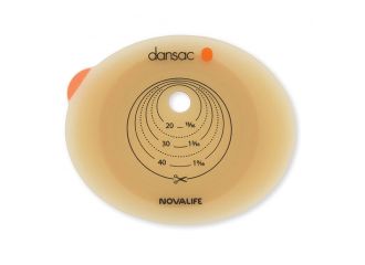 Placca per colo ileo ed urostomia dansac novalife2 55mm ritagliabile 10-47