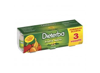 Dieterba omogeneizzato frutta mista 3 pezzi 80 g