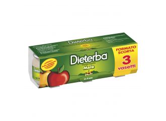 Dieterba omogeneizzato mela 3 pezzi 80 g