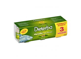 Dieterba omogeneizzato nasello 3 pezzi 80 g