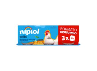 Dieterba omogeneizzato pollo 3 pezzi 80 g