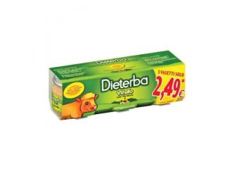 Dieterba omogeneizzato vitello 3 pezzi 80 g