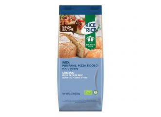 Rice&rice mix per pane/pizza/dolci 500 g senza lievito
