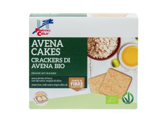 Fsc avenacakes crackers di avena bio vegan senza lievito di birra con olio extravergine di oliva 250 g