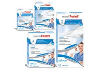 Medicazione medipresteril post operatoria impermeabile sterile 10x25cm 3 pezzi