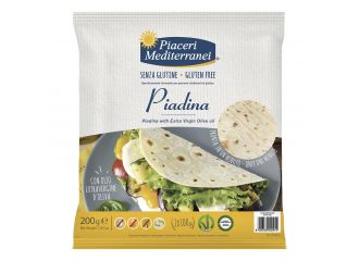 Piaceri mediterranei piadina olio d'oliva 200 grammi