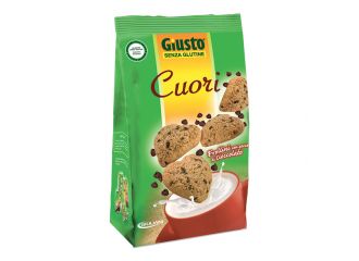 Giusto senza glutine cuori frollini con gocce di cioccolato 200 g