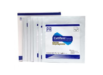 Cutifass garza 10x10 cm impregnata con pomata 10 pezzi