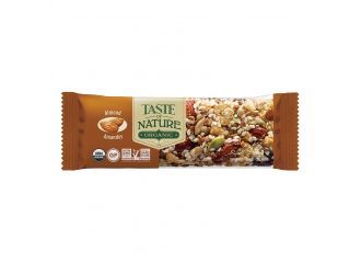 Taste of nature barretta alle mandorle bio vegan ad alto contenuto di fibra 40 g