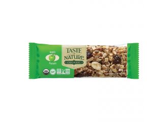 Taste of nature barrette all mele bio vegan ad alto contenuto di fibre 40 g