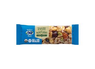 Taste of nature barretta ai mirtilli bio vegan ad alto contenuto di fibre 40 g