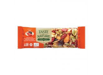 Taste of nature barretta al goji bio vegan ad alto contenuto di fibre 40 g