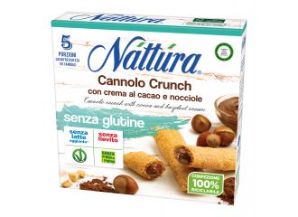 Nattura cannolo crunch con cacao e nocciole 5 x 25 g
