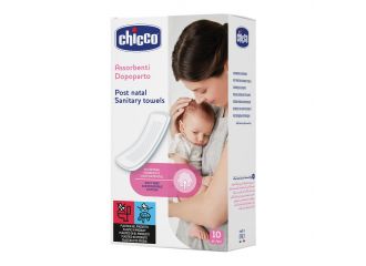 Chicco mamma donna assorbenti postparto cotone 10 pezzi